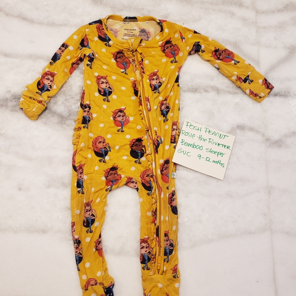 Posh peanut 9-12 footie sleeper